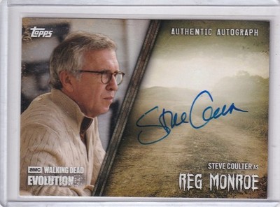 Topps 2017 Walking Dead Evolution Autograph A-SCO Steve Coulter Reg Monroe