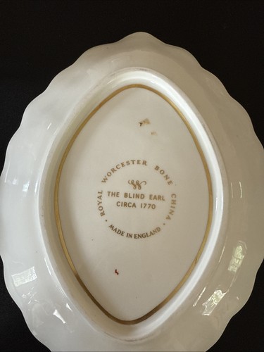 Royal Worcester Blind Earl ovale überbackene Schale Nachlass Artikel über zehn Zoll - Bild 15 von 20