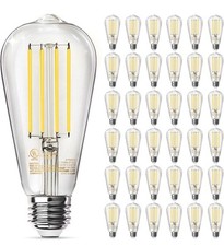 36 Pack Vintage 8W ST58 LED Edison Light Bulbs, Dimmable, 60W Equivalent, 800...