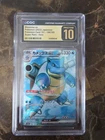 CGC 10 Gem Mint Blastoise ex 186/165 SR Pokemon Card 151 Japanese Sv2a