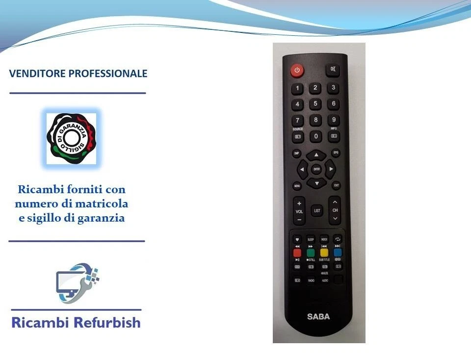 1454 TELECOMANDO COMPATIBILE (NON ORIGINALE) PER SABA L191JC prima