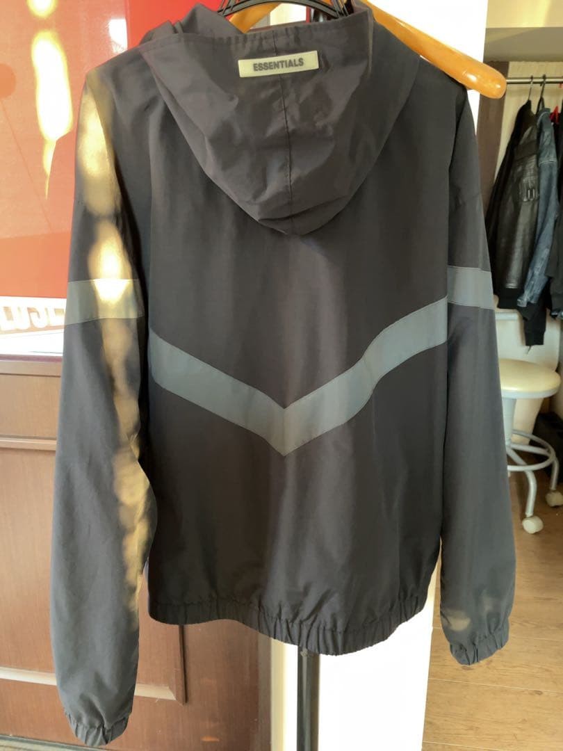 FOG ESSENTIALS Nylon Jacket Black Reflective Stri… - image 2