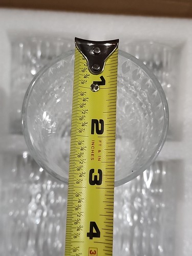 Set Of 8 Drinking Glasses Four 4" And Four 6". "Crystal-looking" New - Picture 4 of 7