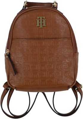 Tommy Hilfiger Embossed Mini Backpack   Brown   New with Tags NWT