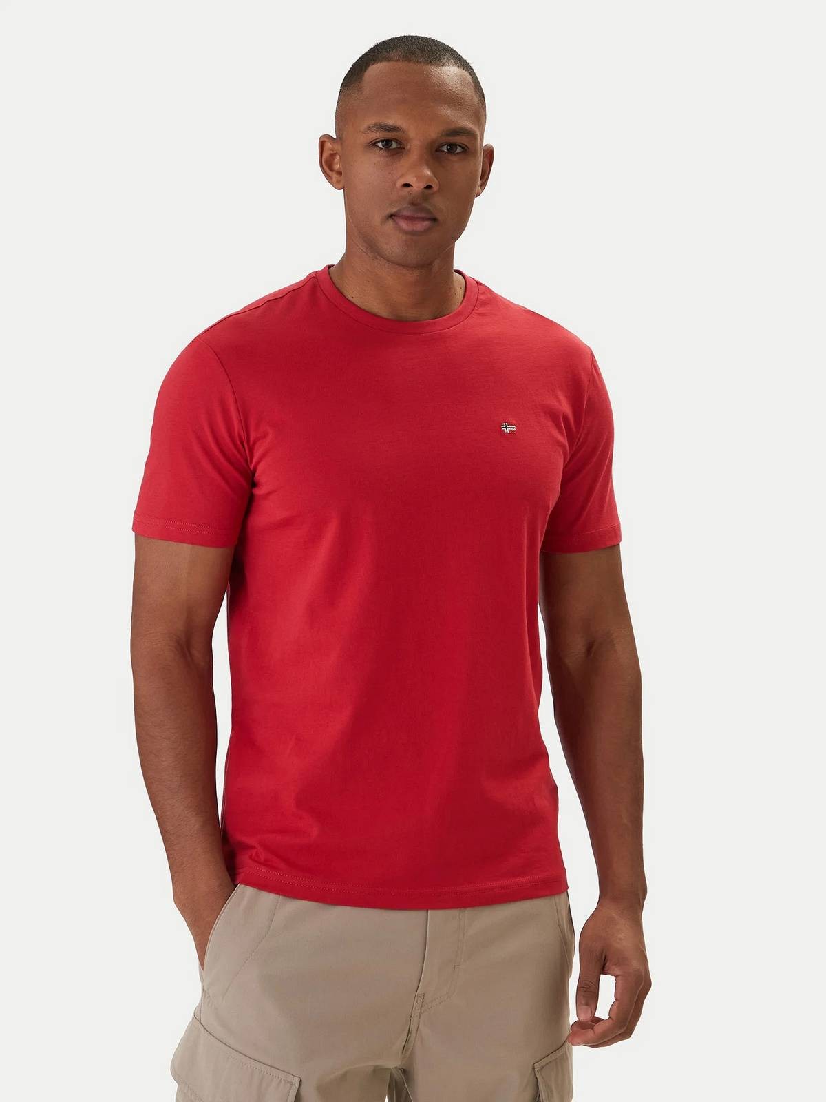 Napapijri Tee Salis - Kurzarm T-Shirt rot - Gre XL Bekleidung 7690₽