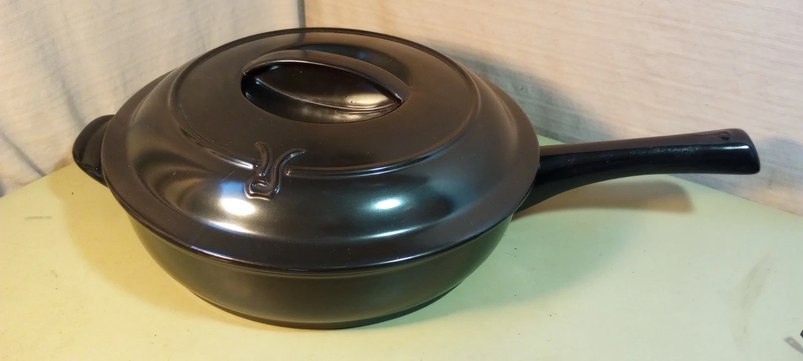 DR Mercola Healthy Chef 12" Ceramic Skillet Pan w/ Lid ~Stovetop Oven Microwave