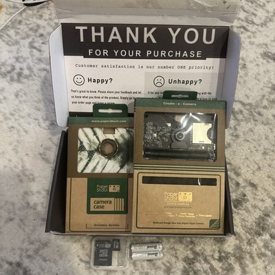 Paper Shoot Camera Kit Bundle With Case, Micro SD Batteries