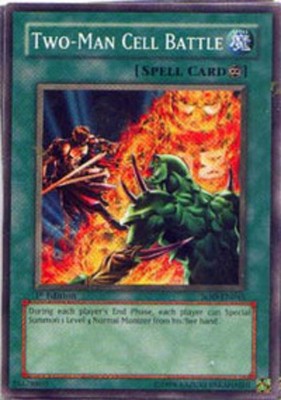Two-Man Cell Battle - SOD-EN045 - Common - Unlimited Edition - Heavily Played