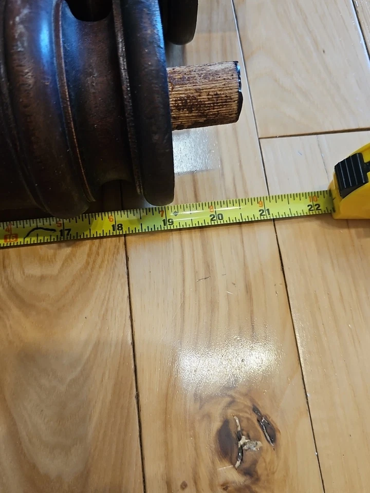 Vintage Salvage Wood Baluster Brown Good Condition - Image 2 of 4