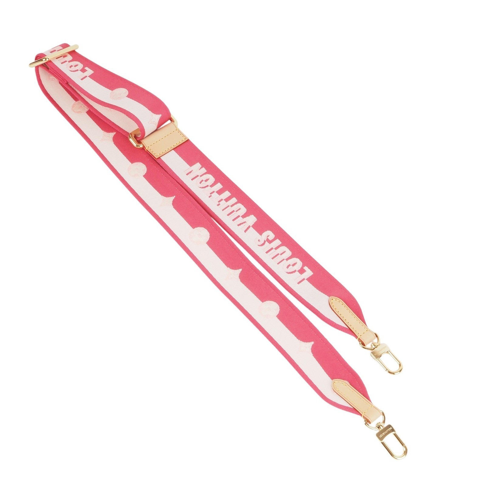 LOUIS VUITTON Shoulder Strap M46786 Neverfull BB Rose Peony NEW Adjustable