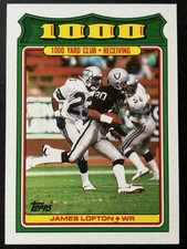 1988 Topps - 1000 yd. Club James Lofton #16