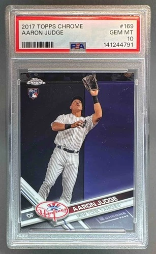 141244791 Aaron Judge 2017 Topps Chrome #169 Rookie RC PSA 10