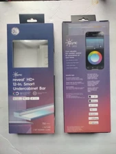 GE Reveal HD+ Smart Undercabinet Bar Light, Color Changing, 12” - LOT OF 2 NEW