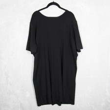 MISSOOK Womens Black Ribbed Knit Short Sleeve Dress Size 1X Plus Size