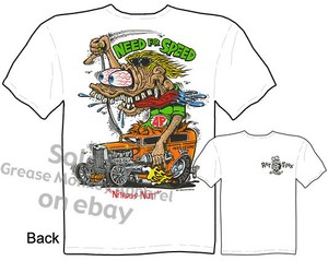 Rat-Fink-T-Shirt-Need-For-Speed-1932-Hot-Rod-32-Ford-Tee-Race-Sz-M-L-XL-2XL-3XL