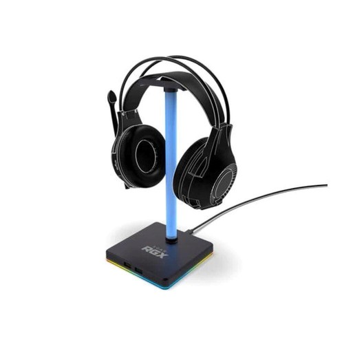 Gaming RBG Headphone Holder Headset Desk Stand USB Charge Ports Universal Hanger - Picture 2 of 10