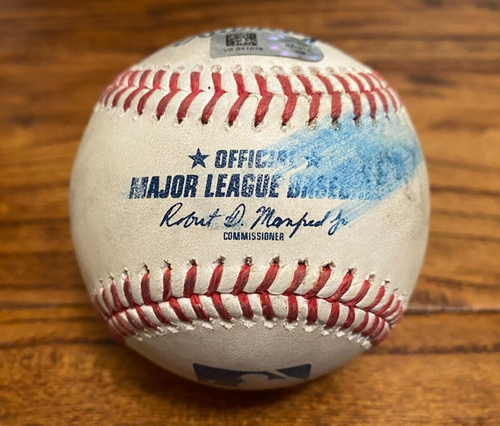 Chad Kuhl Rockies Game Used STRIKE OUT Baseball 5.11.2022 vs Giants K #423