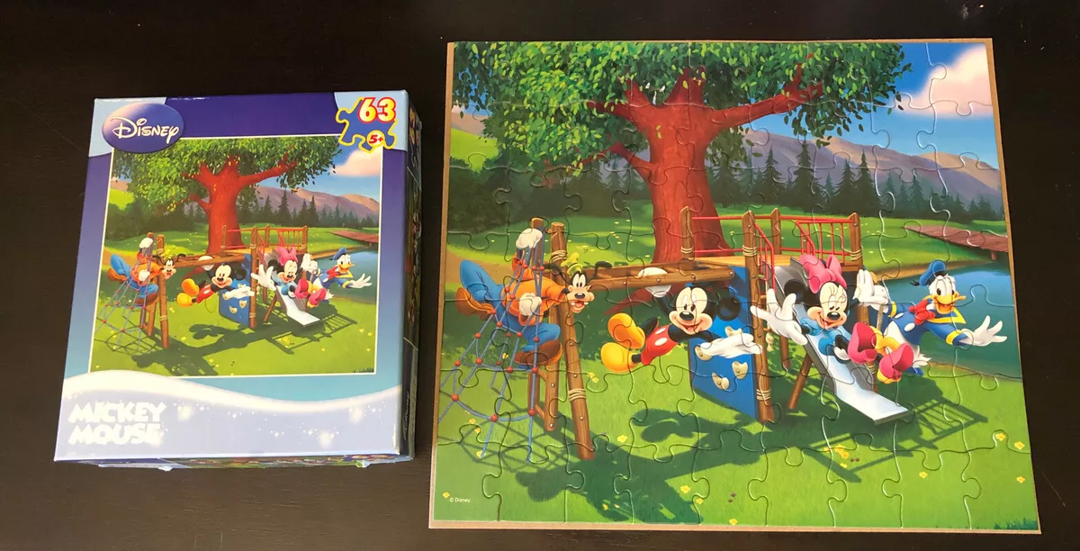 Disney Mickey Mouse 63 piece Puzzle Playground Minnie, Donald, Goofy  2009 eBay