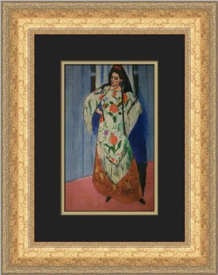 Henri Matisse Madame Matisse with Manilla Shawl Custom Framed Print
