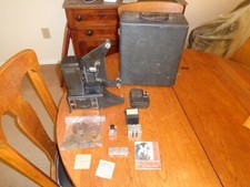 Vintage Univex Model P-8 Movie Projector  Camera In Case With EXTRAS