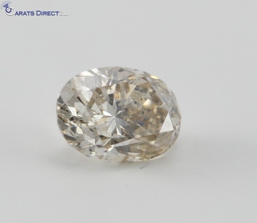 Loser Diamant im Ovalschliff (1,32 ct, natürliches hellbraunes, i1) - Bild 2 von 4