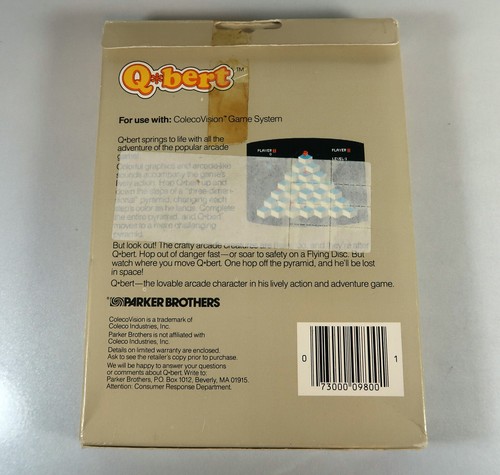 Colecovision Qbert (1983 Parker Brothers) - SEALED Unopened BOX - NIB - Picture 2 of 5