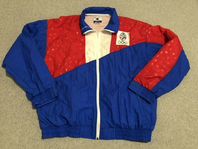 champion red white and blue jacket