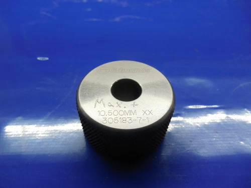 10.500 CLASS XX MASTER SMOOTH PLAIN BORE RING GAGE ONSIZE 10.5 mm 10.5mm .4134