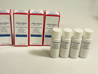 4x Shiseido Vital Perfection LiftDefine Radiance Serum 7ml