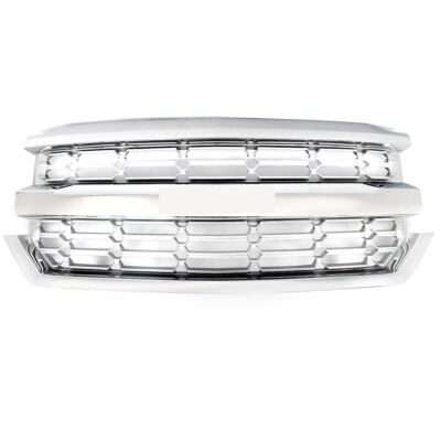 Front Bumper Grille Assy Chrome For 2016 2017 2018 Chevrolet Silverado ...
