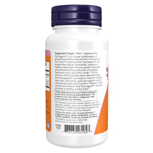 NOW Pycnogenol Extra Strength 150 mg - 60 Veg Capsules, Balanced Immune Response - Picture 3 of 6