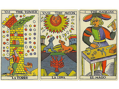 Astrologia Tarot Cards with Guidebook, Espanhol Oracle Deck