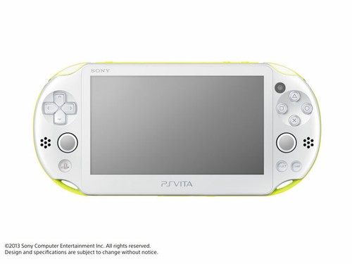 USED PS Playstation vita Wi-Fi model LIME GREEN WHITE PCH-2000 ZA13 only console - Picture 2 of 8