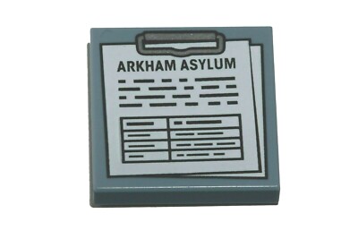 NEW LEGO - Tiles - Decorated - 2x2 Batman ARKHAM ASYLUM Clipboard