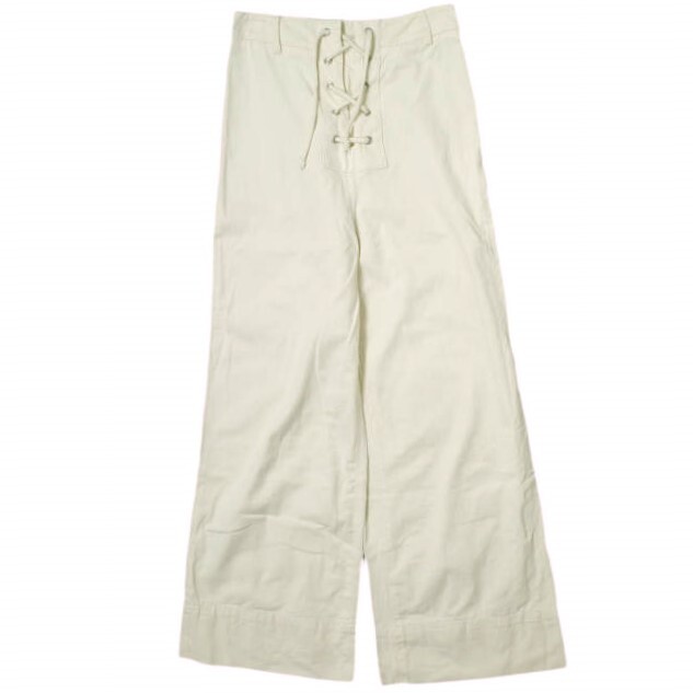 BASERANGE 21SS Portugal BAYOU PANT Organic cotton lace-up pants S 