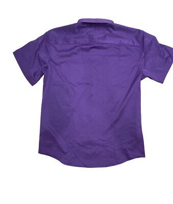 Flex Men's Luxury Collection Dress Shirt Medium Purple Short