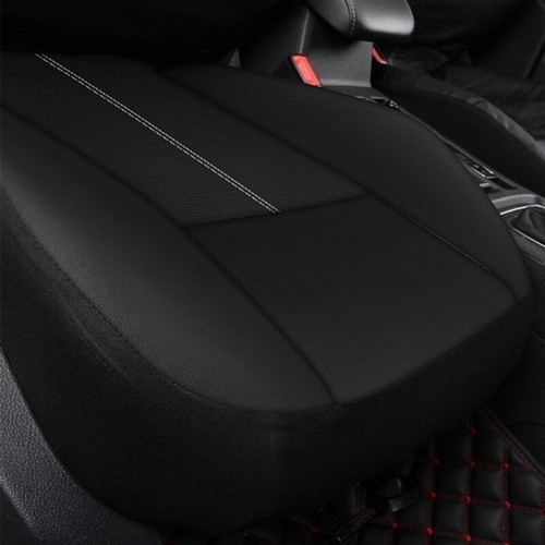 For BMW 2PCS Car Front Seat Covers PU Leather Cushion Pad Mat Protector Full Set - Foto 6 di 18