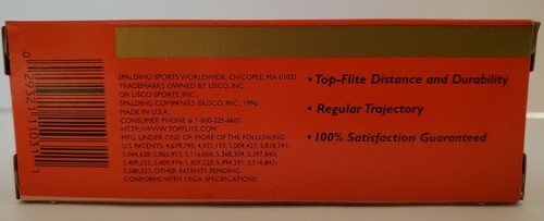Vintage 1996 Top Flite II Golf Balls Brand New in Sleeve of 3 Balls - Picture 6 of 6