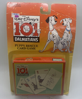 101 Dalmatians Puppy Rescue Card Game Vintage Sealed Disney 1992 Parker Bros. 