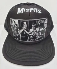 5Panel Black Death Thrash Metal Colors White Losmisfit Trucker Adjustable 