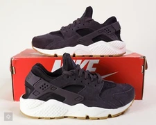 Nike Air Huarache Run Suede Port Wine Gum Shoes Women's Size 7.5 (AA0524-602)