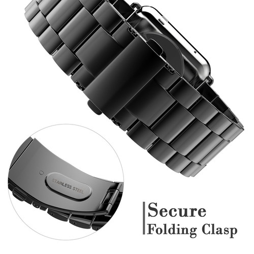 For Apple iWatch Series 8 7 6 SE 5 4 3 2 Band Solid Stainless Steel Watch Strap - Picture 7 of 26
