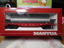 Mantua 41' Heavy Flat w/ Culvert Pipe & Chain Tiedowns Louiseville & Nashville