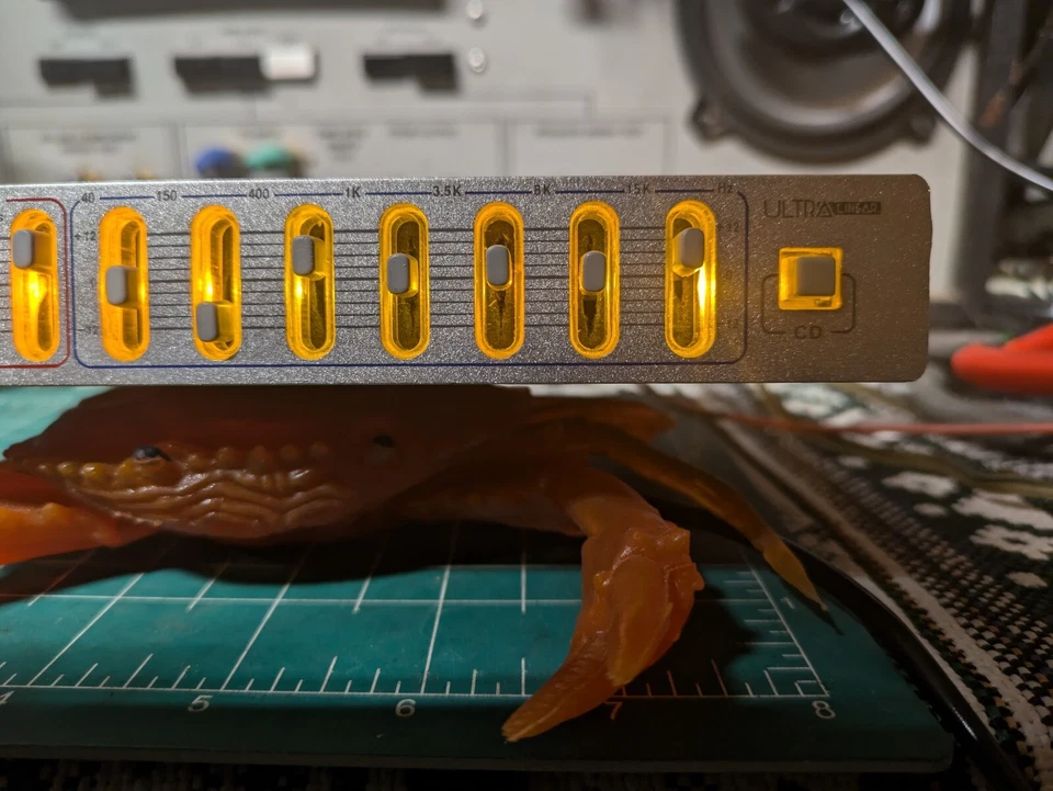 Raro De Colección Nos Ultra Lineal UL907EQ Preamplificador Coche Estéreo Ecualizador Gráfico Ecualizador Audio Foto 4 de 4