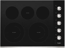 Whirlpool WCE77US0HS 30 Inch Electric Cooktop with 5 Element Burners