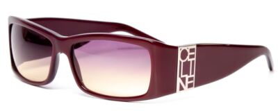 Celine SC1533-V56 Unisex Sunglasses in Silver Red w/ Violet Purple Gradient 65mm
