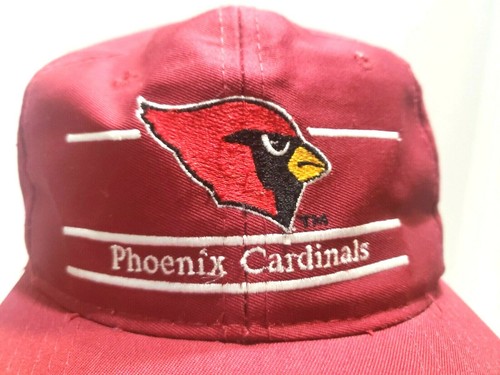 Vintage 1990s Phoenix Cardinals NFL Football AnnCo Split Bar Snapback Hat - Picture 6 of 10