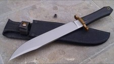Custom Handmade HuntIing D2 Tool Steel Bowie Knife With Leather Sheath knives