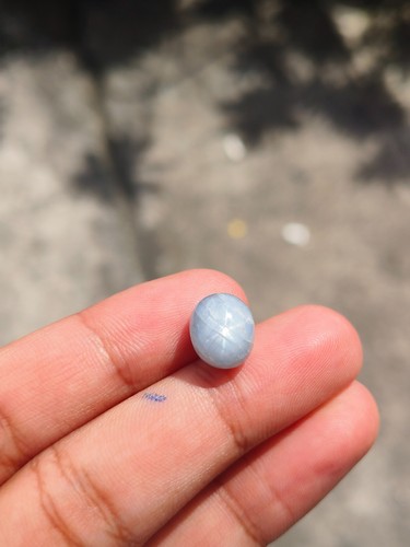 8.53 Cts A VERY BEAUTIFUL AND GORGEOUS BLUE STAR SAPPHIRE WITH 6 RAYS STAR ⭐ - Picture 3 of 6