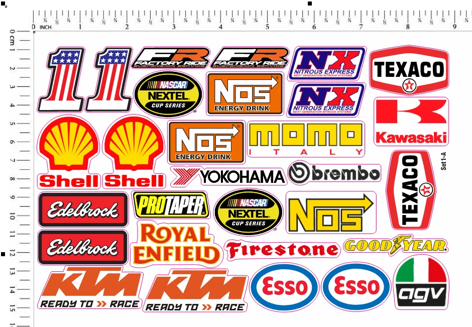 100 + 1 PÁGINA Calcomanías de Carreras Pegatinas Drag Race Nascar Vinilo de Alta Calidad Foto 3 de 4